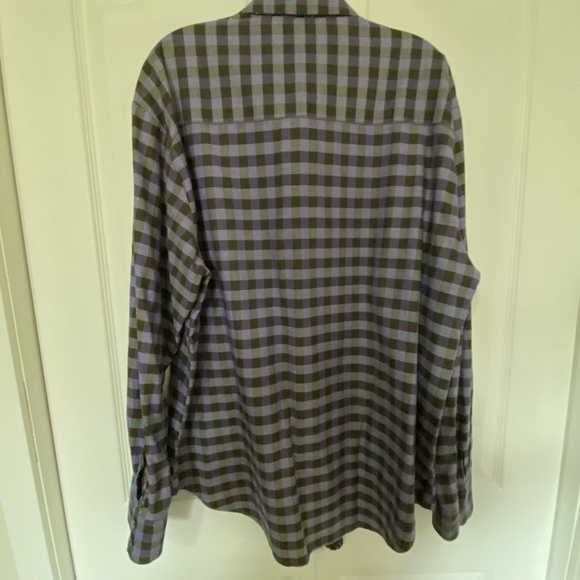 Robert Graham Purple Check Cotton Lightweight Embroidery Cuffs Shirt - Sz-2XL - Picture 16 of 16